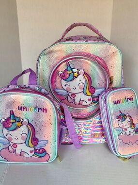 Unicorn Backpack set